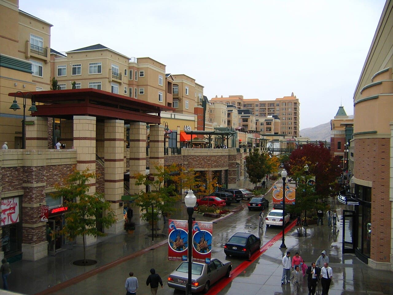 The Gateway Mall in Salt Lake City, Utah